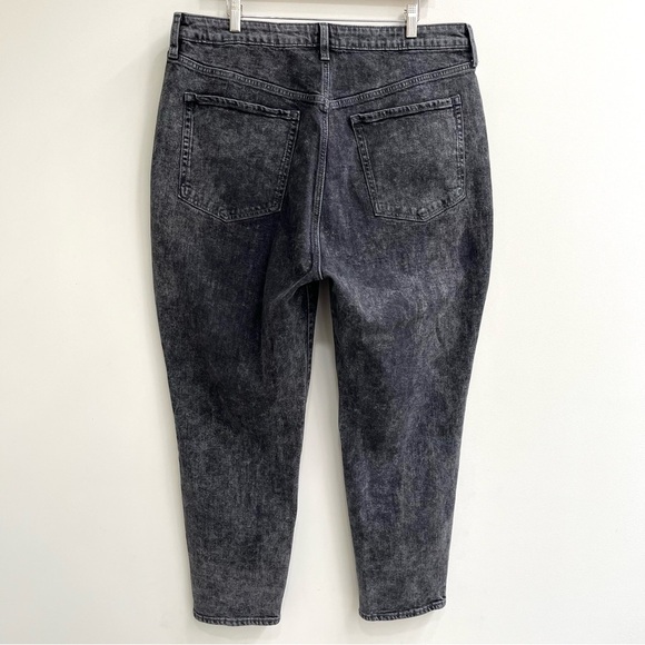 Old Navy Higher High-Rise O.G. Straight Leg Black-Wash Jeans Size 18 - Picture 2 of 10